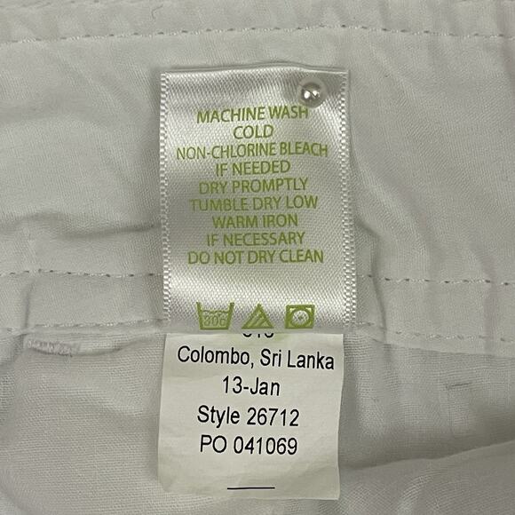 Lilly Pulitzer Callahan Knit Shorts Size 12 Large Resort White 5” Inseam Casual - Picture 10 of 11